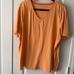 Orange V-Neck T-Shirt